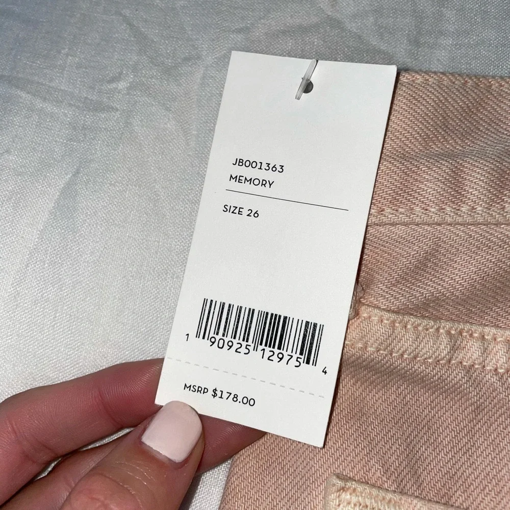 NWT J Brand Denim Cutoff Shorts | Light Pink Raw Hem | Size 26